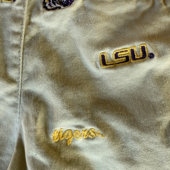 LSU college ladies khaki shorts very good condition size 7 - Picture 9 of 9